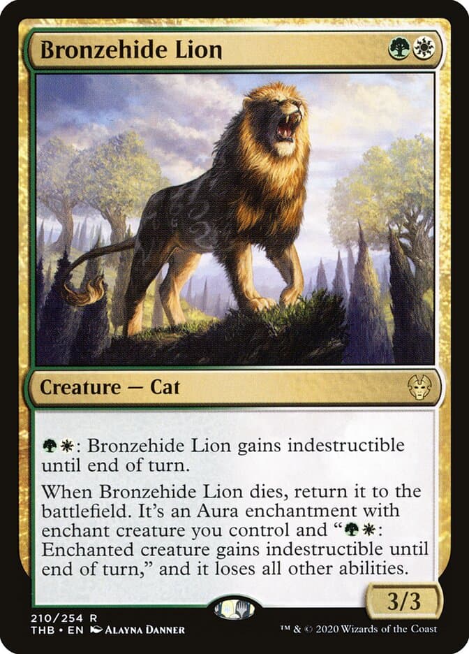 Bronzehide Lion — Theros Beyond Death