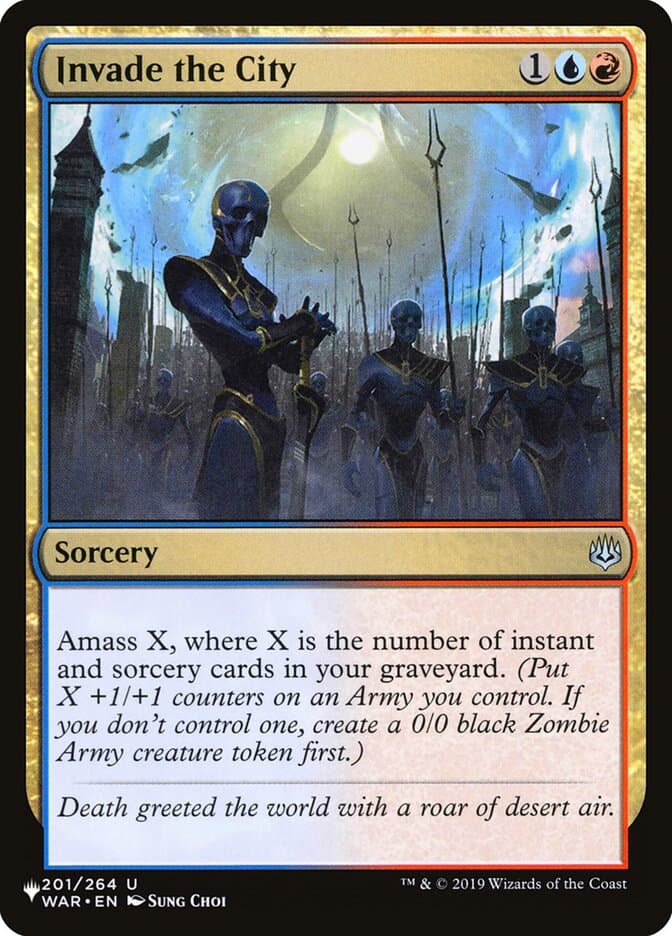 Invade the City — The List