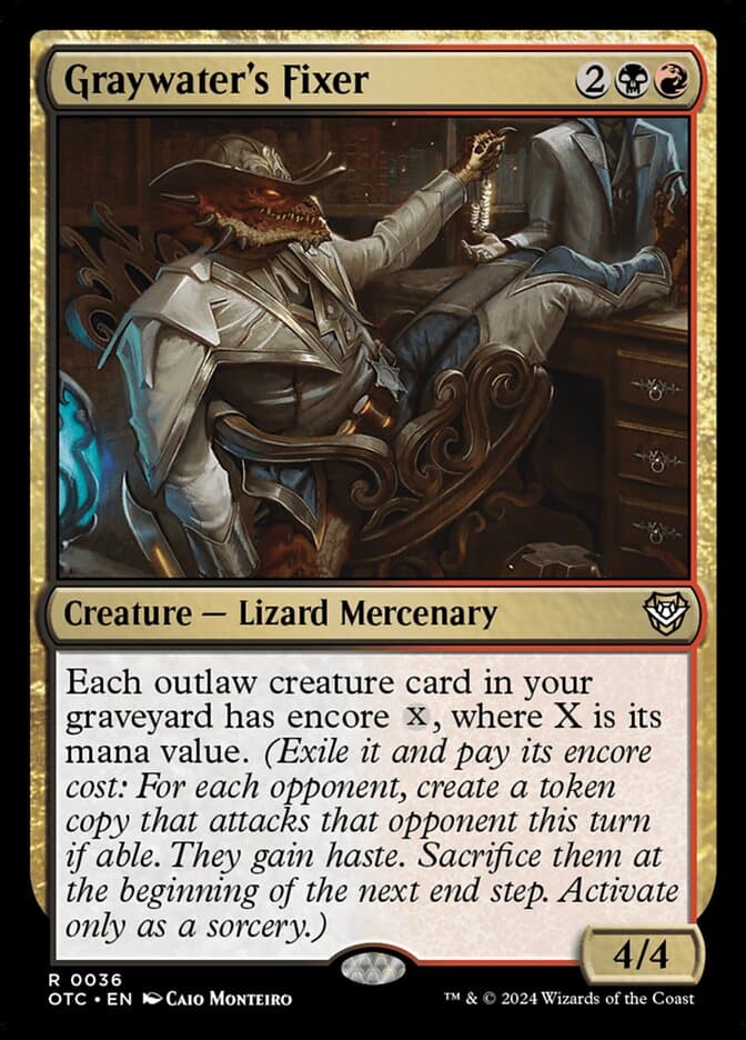 Graywater's Fixer — Outlaws of Thunder Junction Commander