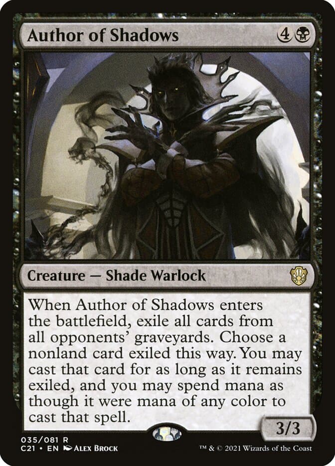 Author of Shadows — Commander 2021
