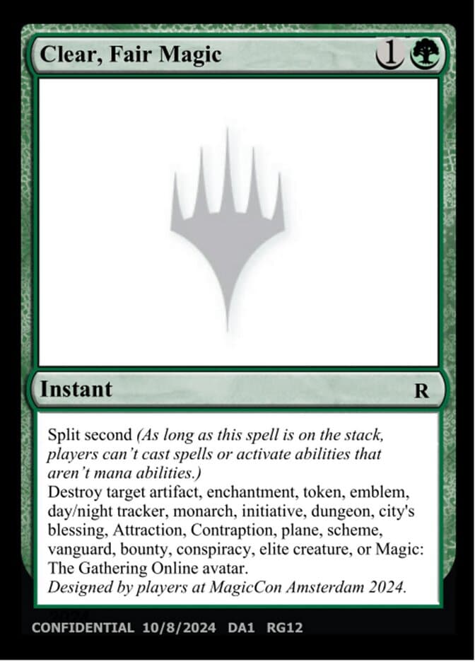 Clear, Fair Magic — Unknown Event