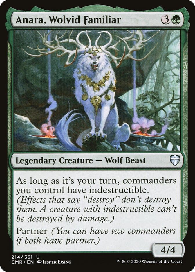 Anara, Wolvid Familiar — Commander Legends