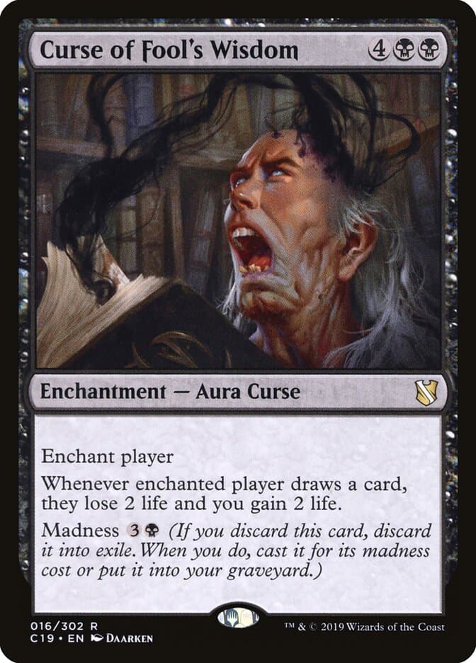 Curse of Fool's Wisdom — Commander 2019