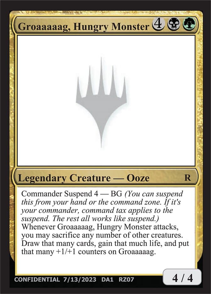 Groaaaaag, Hungry Monster — Unknown Event