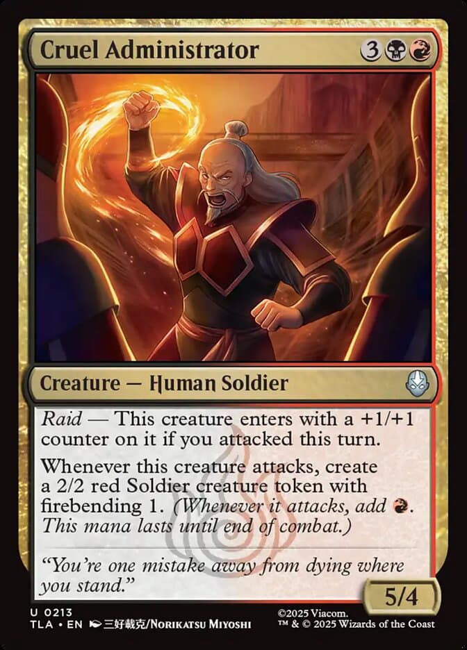 Cruel Administrator — Avatar: The Last Airbender