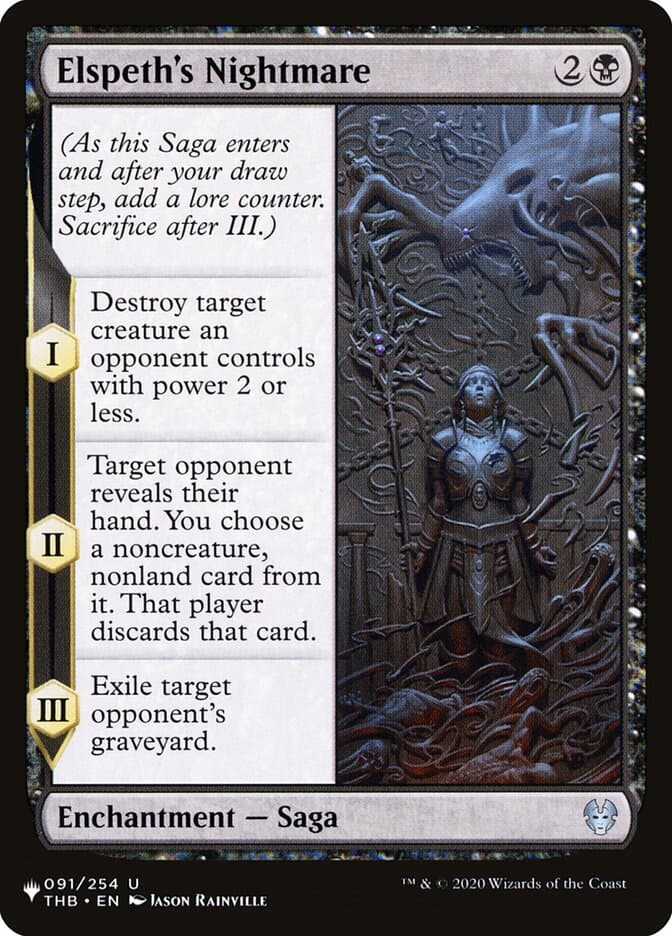 Elspeth's Nightmare — The List