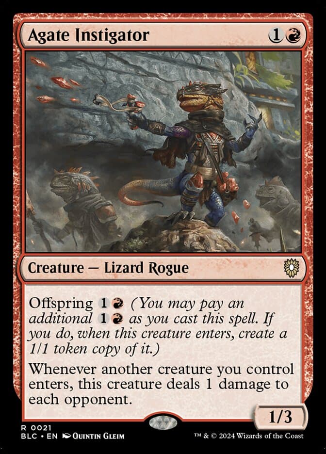 Agate Instigator — Bloomburrow Commander