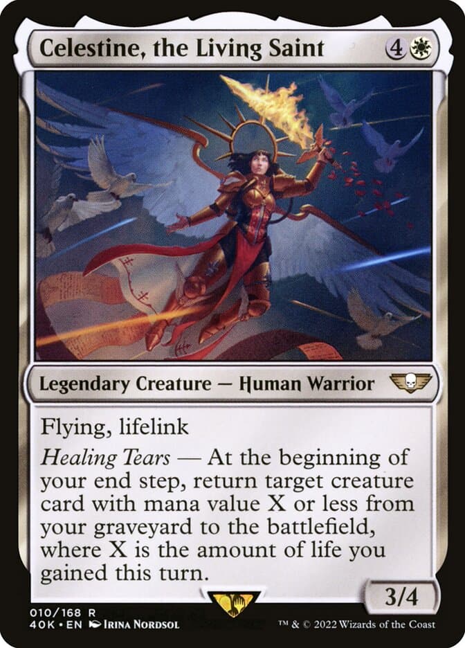 Celestine, the Living Saint — Warhammer 40,000 Commander