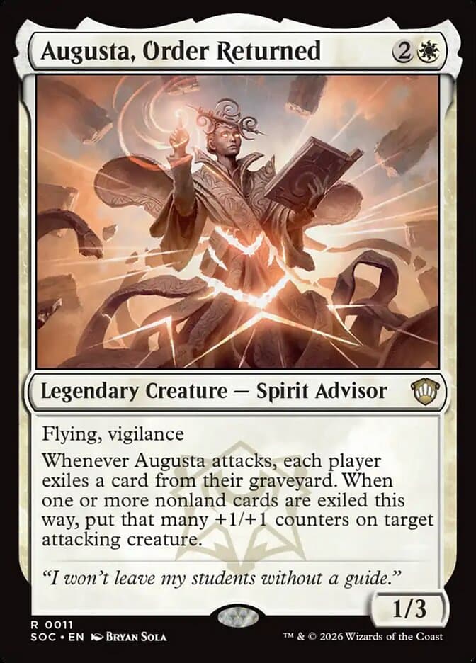 Augusta, Order Returned — Secrets of Strixhaven Commander