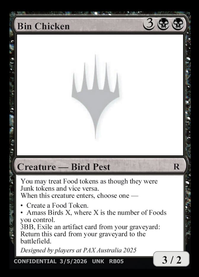 Bin Chicken — Unknown Event
