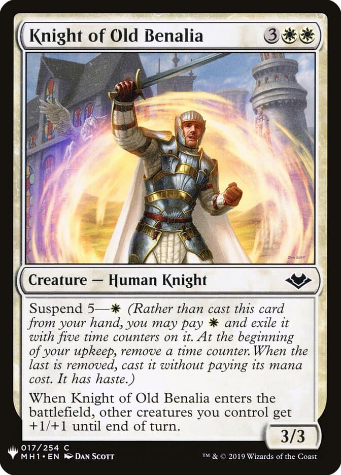 Knight of Old Benalia — The List