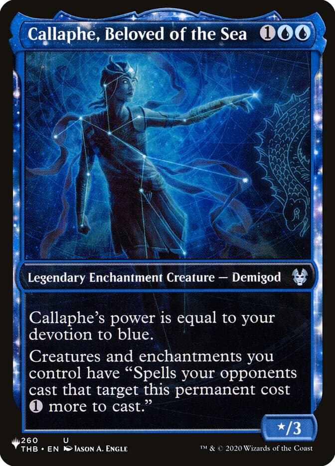Callaphe, Beloved of the Sea — The List
