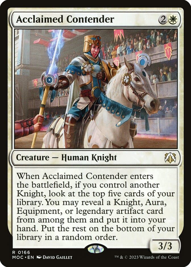 Acclaimed Contender — March of the Machine Commander