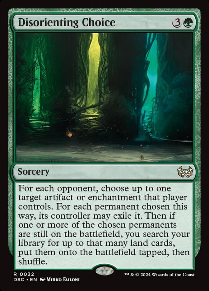 Disorienting Choice — Duskmourn: House of Horror Commander