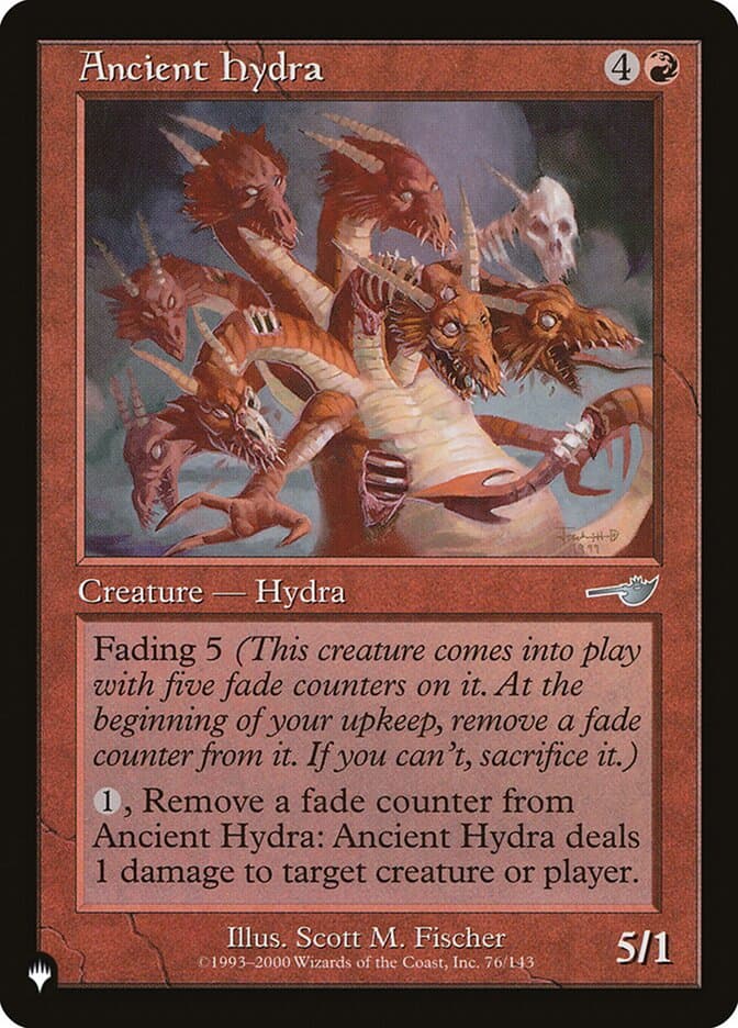 Ancient Hydra — The List