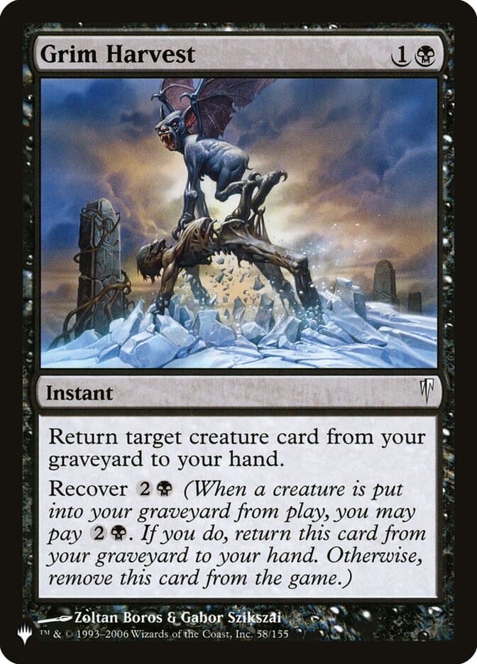 Grim Harvest — The List