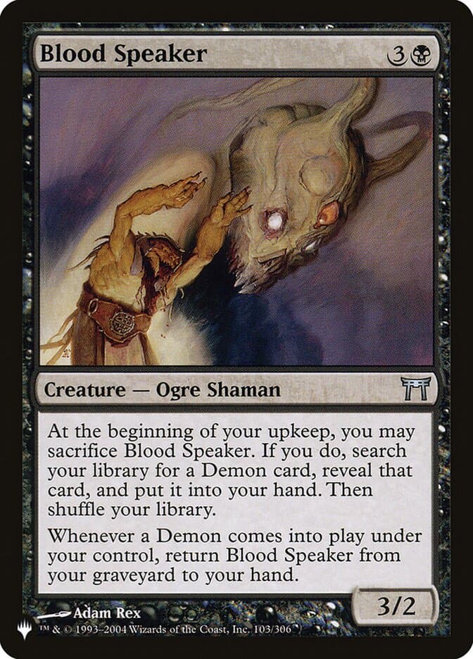 Blood Speaker — The List