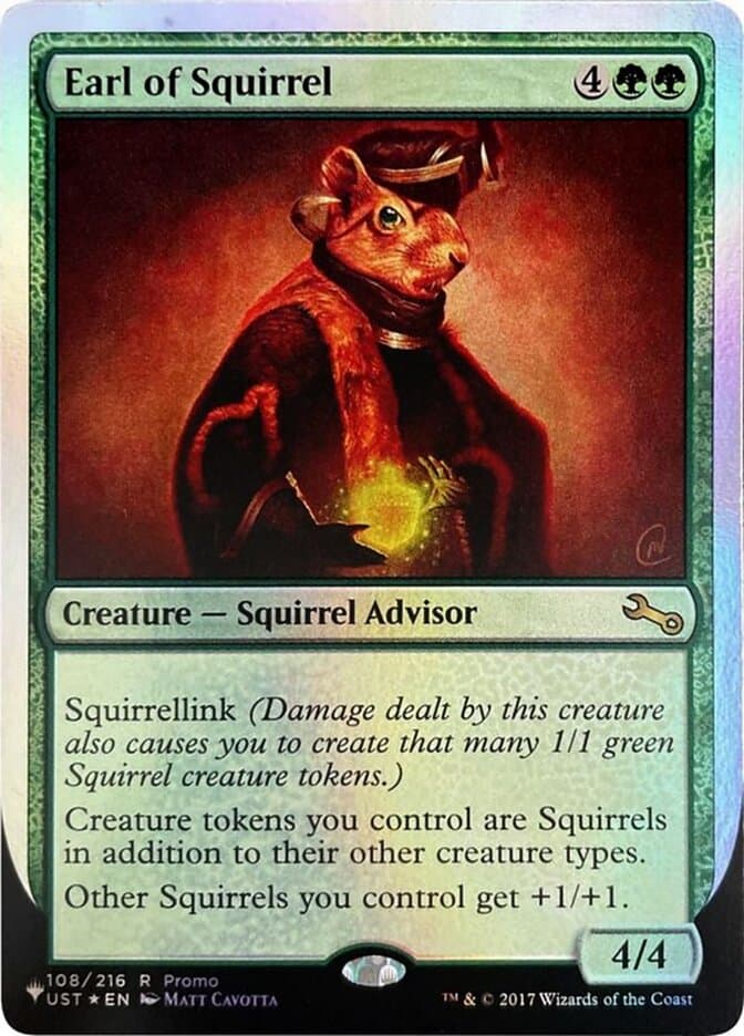 Earl of Squirrel — The List (Unfinity Foil Edition)