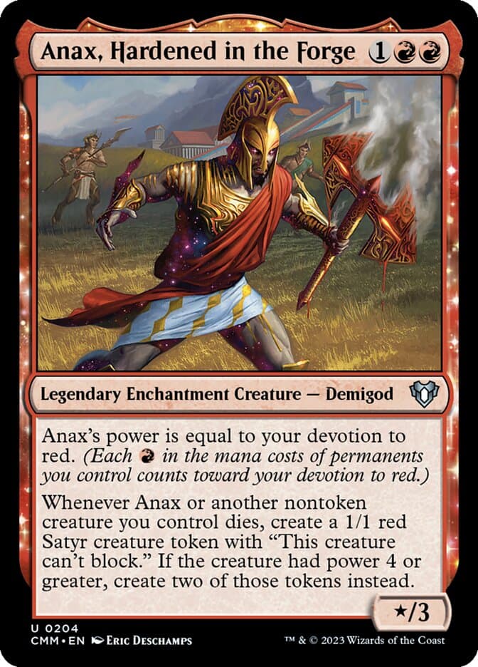 Anax, Hardened in the Forge — Commander Masters
