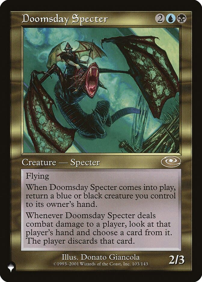 Doomsday Specter — The List