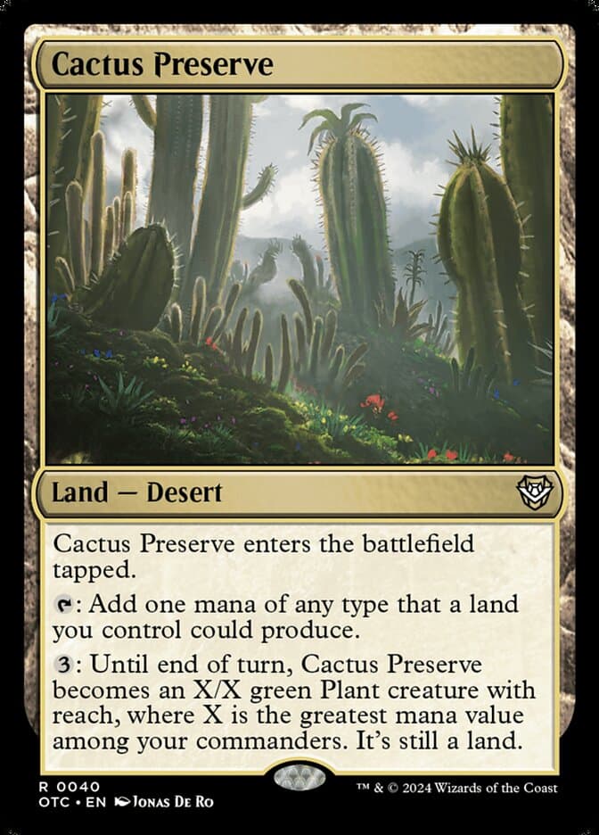 Cactus Preserve — Outlaws of Thunder Junction Commander