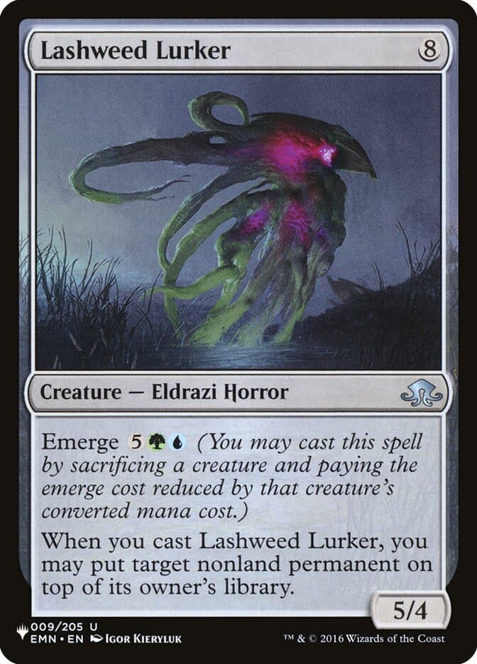 Lashweed Lurker — The List