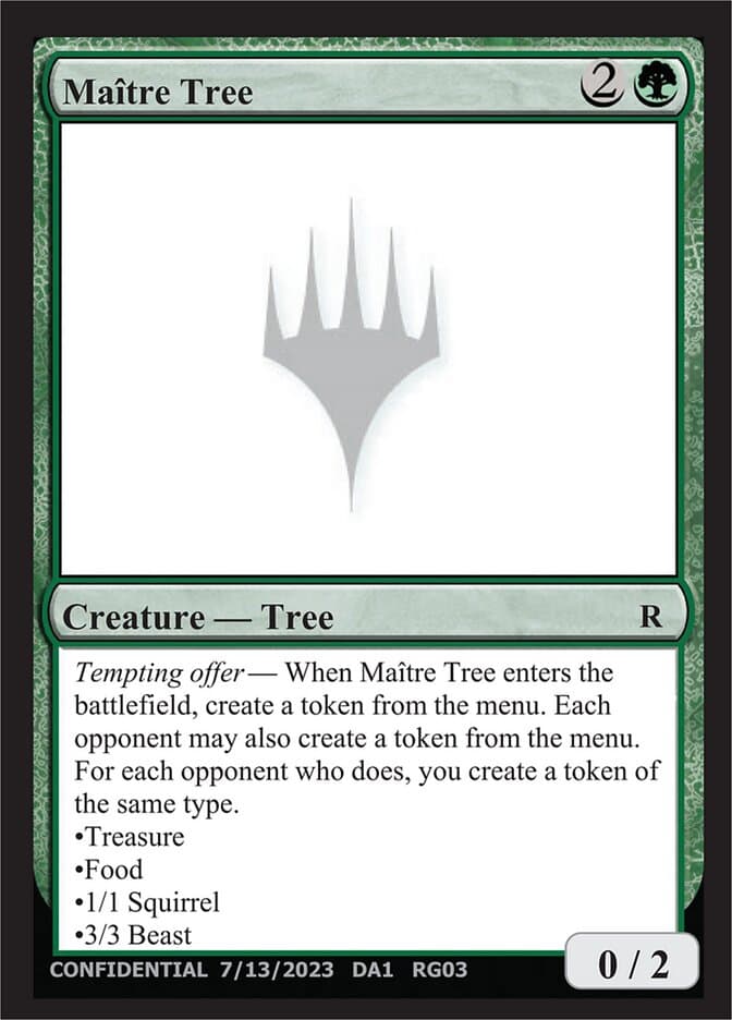 Maître Tree — Unknown Event
