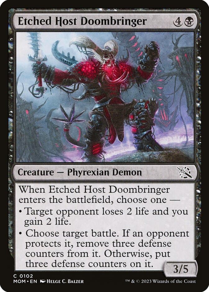 Etched Host Doombringer — March of the Machine