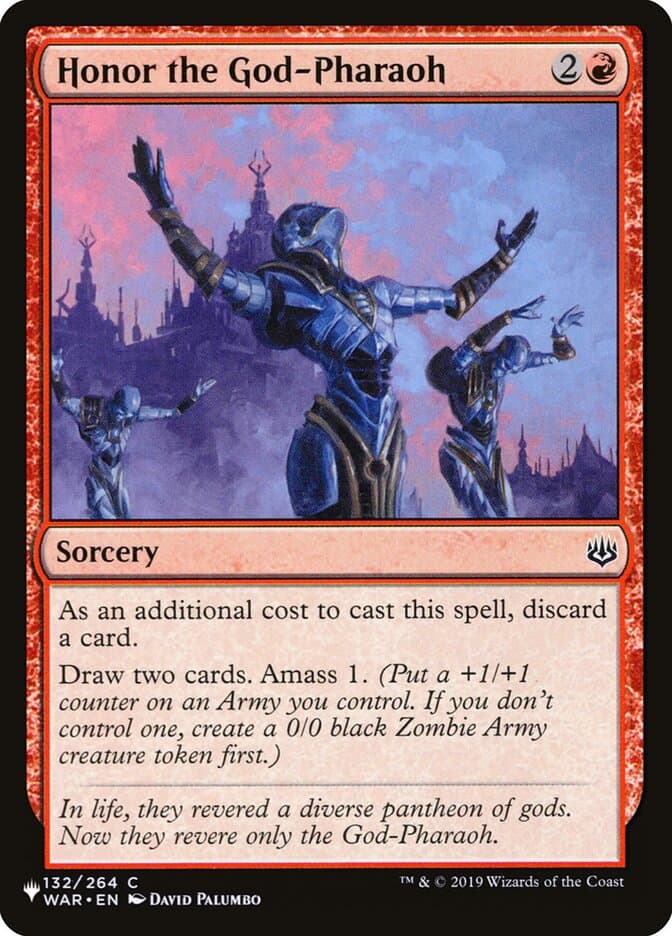 Honor the God-Pharaoh — The List