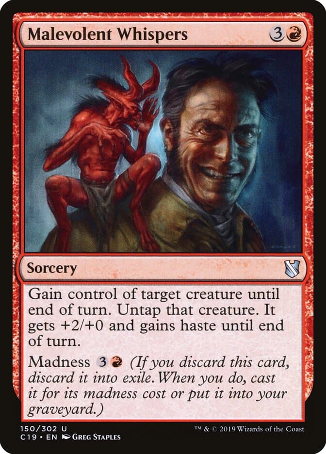 Malevolent Whispers — Commander 2019