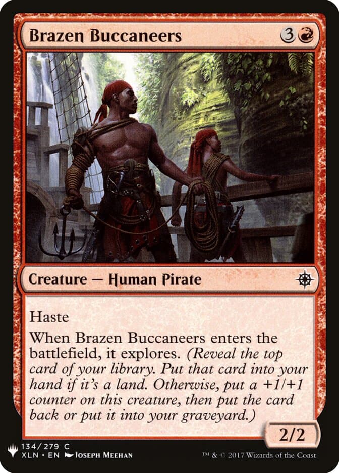 Brazen Buccaneers — The List