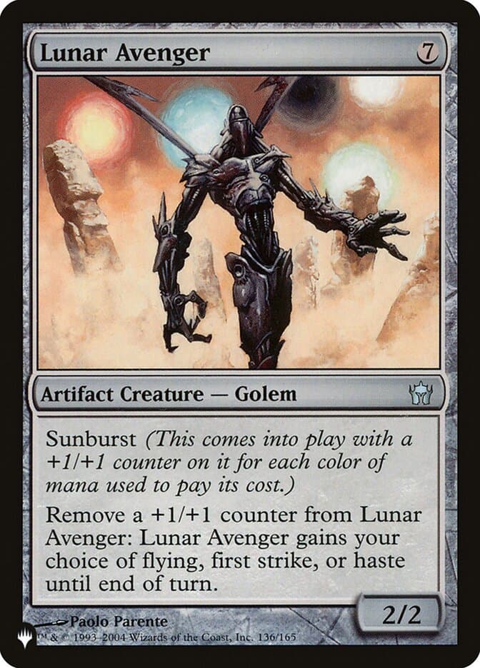 Lunar Avenger — The List