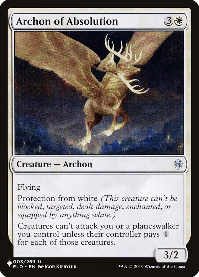 Archon of Absolution — The List