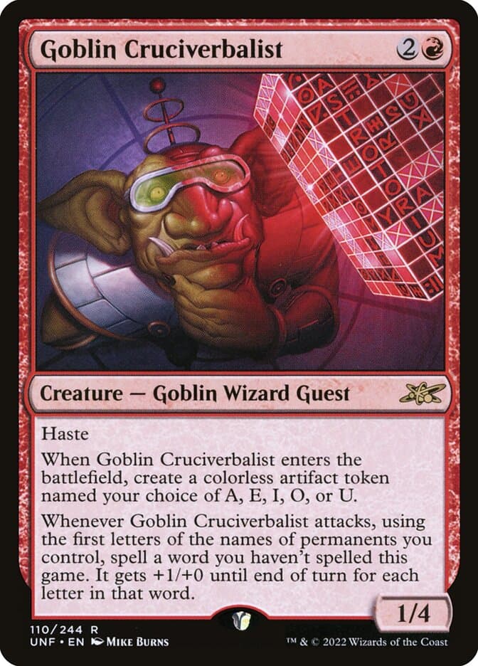 Goblin Cruciverbalist — Unfinity