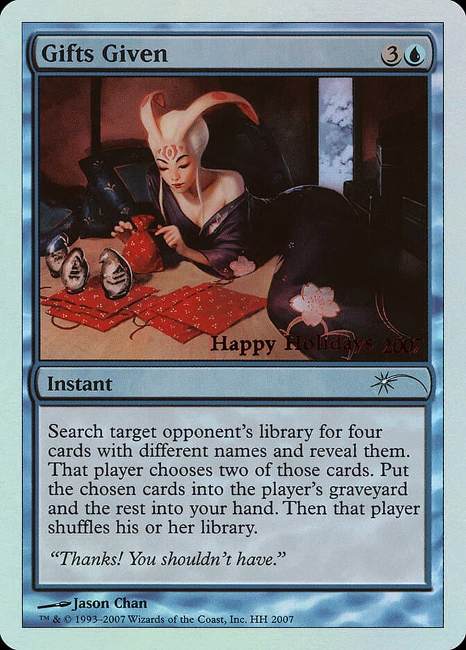 Gifts Given — Happy Holidays