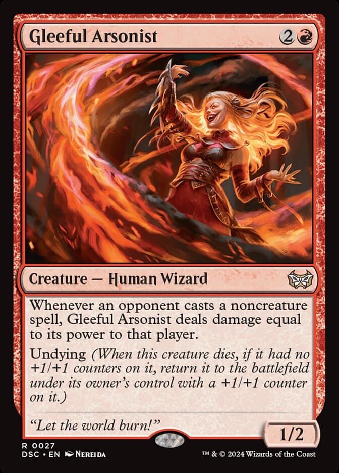 Gleeful Arsonist — Duskmourn: House of Horror Commander