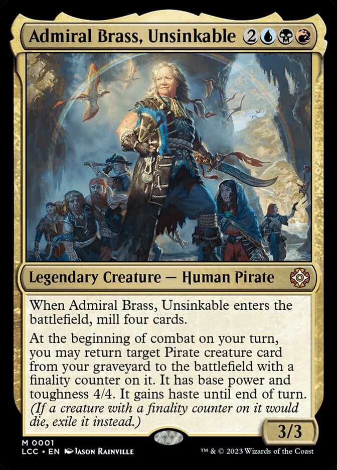 Admiral Brass, Unsinkable — The Lost Caverns of Ixalan Commander