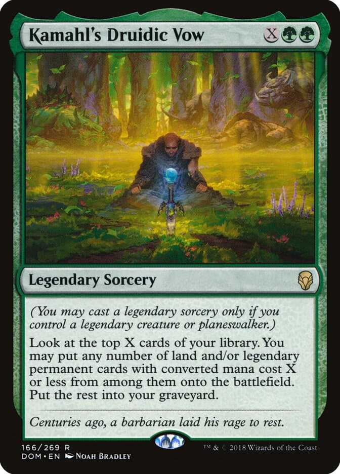 Kamahl's Druidic Vow — Dominaria