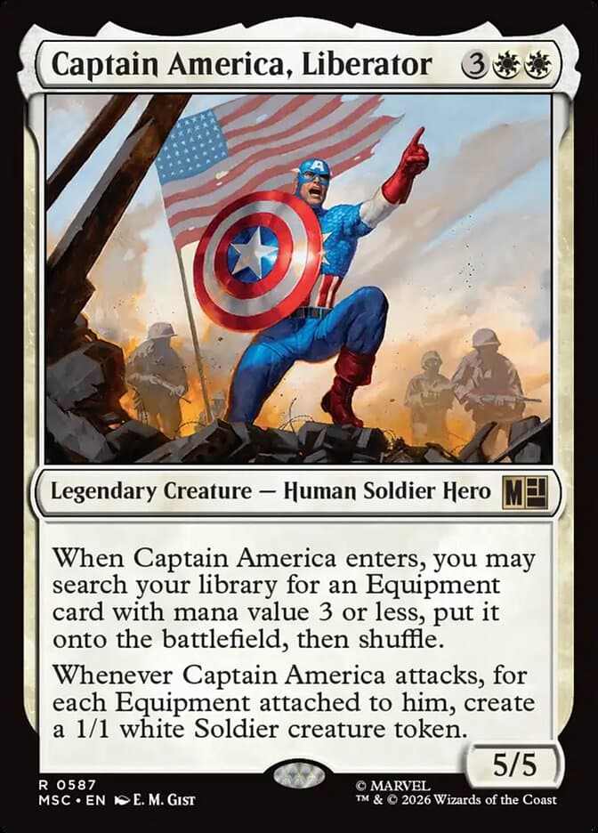 Captain America, Liberator — Marvel Super Heroes Commander
