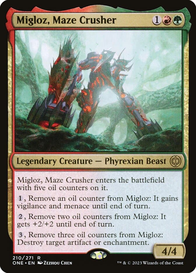 Migloz, Maze Crusher — Phyrexia: All Will Be One