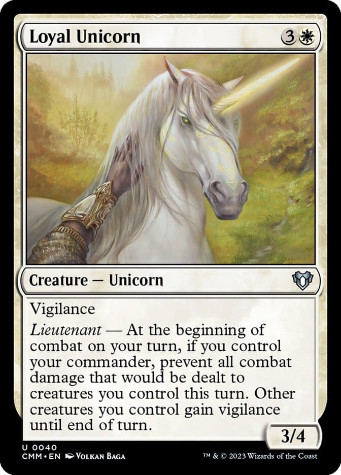 Loyal Unicorn — Commander Masters