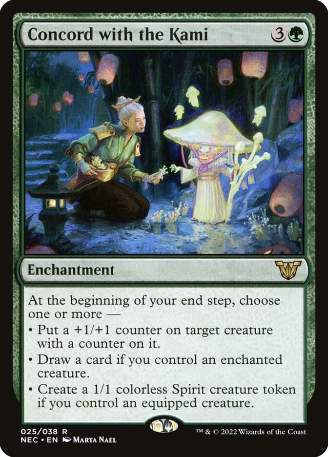 Concord with the Kami — Neon Dynasty Commander