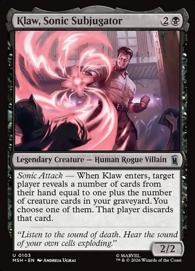 Klaw, Sonic Subjugator — Marvel Super Heroes