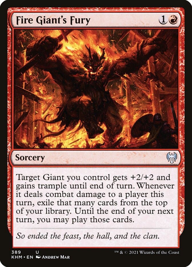 Fire Giant's Fury — Kaldheim