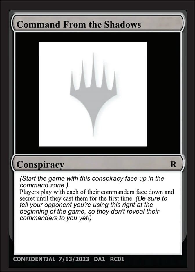 Command From the Shadows — Unknown Event