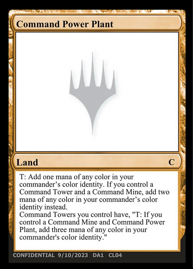 Command Power Plant — Unknown Event