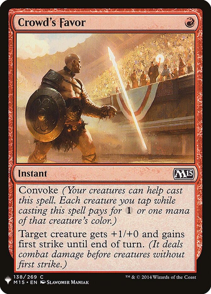 Crowd's Favor — The List