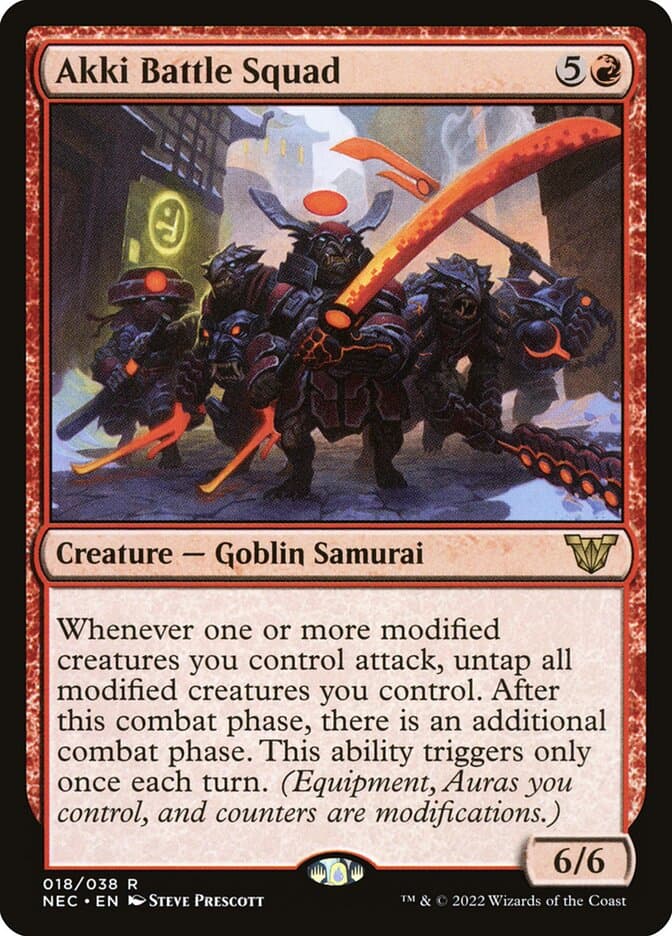 Akki Battle Squad — Neon Dynasty Commander
