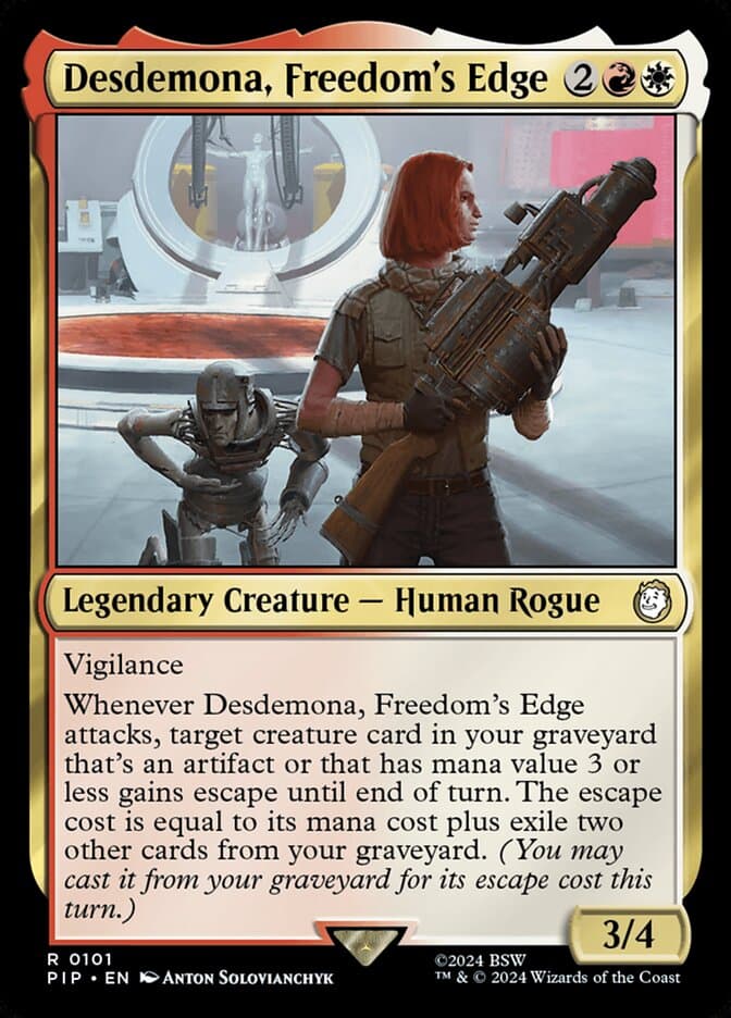 Desdemona, Freedom's Edge — Fallout