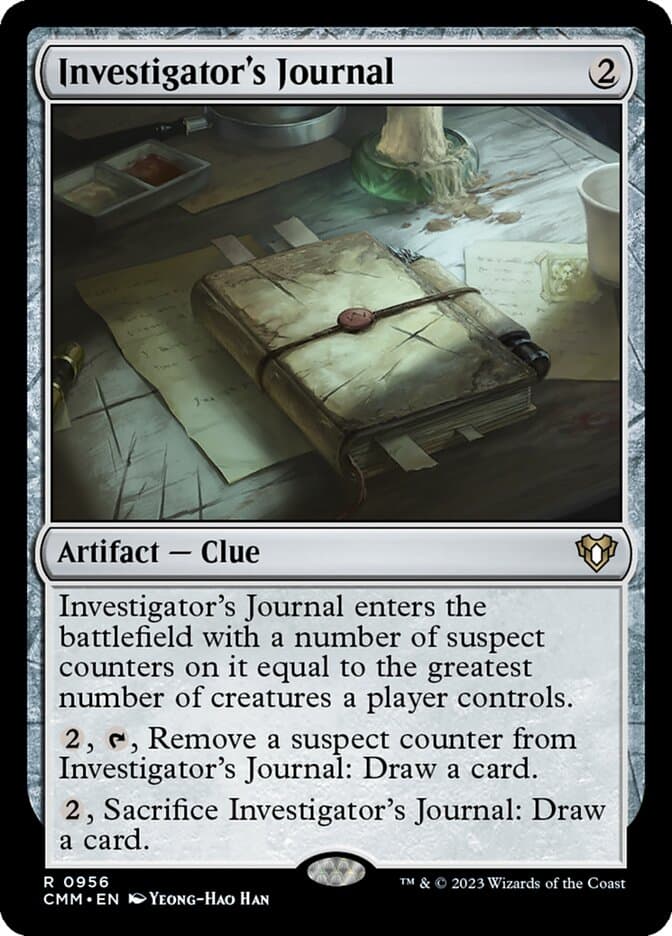 Investigator's Journal — Commander Masters